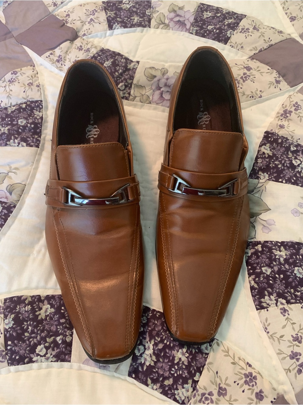 Men's Cognac ‘Leather’ Slip-On Bit Loafers